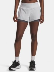 Damskie szorty Under Armour UA Launch Pro 3in 2w1-GRY. Szare spodenki sportowe damskie Under Armour, s, bez wzorów, z materiału, na fitness i siłownię. Za 267.18 zł.
