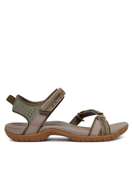 Teva Sandały Verra 1006263 Zielony. Zielone sandały damskie Teva, bez wzorów, z materiału, bez obcasa, bez zapięcia. Za 279.99 zł.