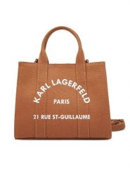 KARL LAGERFELD Torebka A3W50118 Brązowy. Brązowe torebki klasyczne damskie KARL LAGERFELD, z materiału, bez dodatków. Za 299.99 zł.