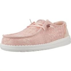HEYDUDE Damskie Mokasyny Wendy Crochet Lace. Czerwone mokasyny damskie Hey dude, z materiału, bez obcasa. Za 289.00 zł.