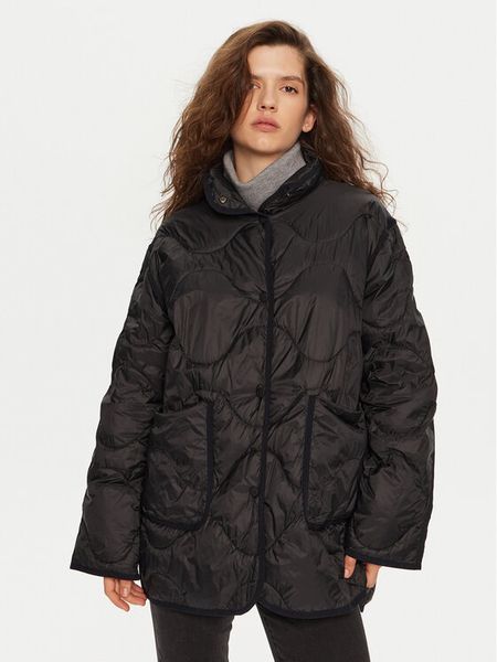 Deha Kurtka przejściowa D12578 Czarny Relaxed Fit. Czarne kurtki damskie Deha, s, bez wzorów, z syntetyku, bez kaptura. Za 639.00 zł.