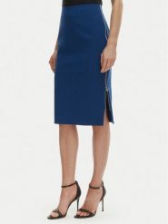 Rinascimento Spódnica ołówkowa CFC0127985003 Niebieski Slim Fit. Niebieskie spódnice damskie Rinascimento, xl, bez wzorów, z syntetyku. Za 379.99 zł.