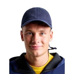 Czapka Slam Deck Dorosłych. Niebieskie czapki z daszkiem damskie SLAM, bez wzorów, z bawełny. Za 113.60 zł.