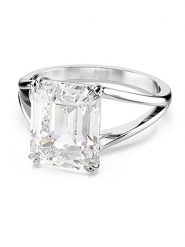 Swarovski Pierścionek z cyrkoniami rozmiar: 50. Szare pierścionki damskie Swarovski, z cyrkonią, metalowe. Za 217.99 zł.