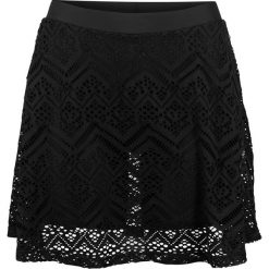 Spódniczka kąpielowa. Czarne bikini bonprix, bez wzorów, z koronki. Za 102.99 zł.