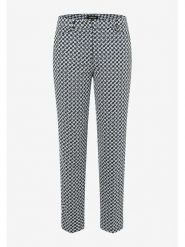 More & More Spodnie w kolorze czarno-białym rozmiar: 42. Białe spodnie materiałowe damskie More & More, bez wzorów, z materiału. Za 113.10 zł.