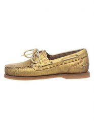 Timberland Mokasyny "Classic Boat" w kolorze złotym rozmiar: 39,5. Żółte mokasyny damskie Timberland, z okrągłym noskiem, bez obcasa. Za 296.45 zł.