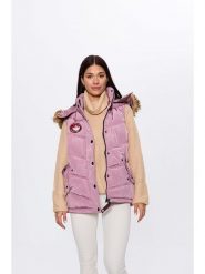 CANADA weather gear Kamizelka pikowana w kolorze jasnoróżowym rozmiar: L. Różowe kamizelki damskie CANADA weather gear, l, bez wzorów, bez kaptura. Za 173.99 zł.