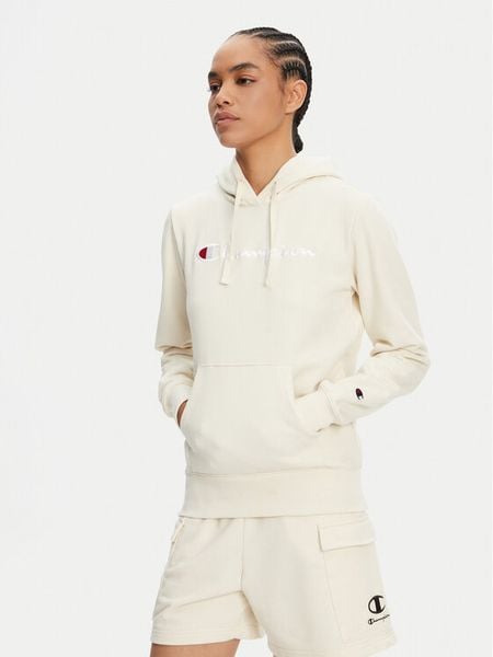 Champion Bluza 118097 Biały Slim Fit. Białe bluzy damskie Champion, xl, bez wzorów, z syntetyku, bez kaptura. Za 189.99 zł.