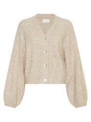 MOSS COPENHAGEN Kardigan "Hila Hope" w kolorze kremowym rozmiar: L/XL. Brązowe kardigany damskie Moss Copenhagen, l, bez wzorów. Za 177.94 zł.