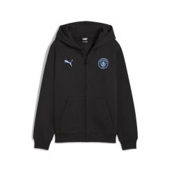 Młodzieżowa kurtka Manchester City FtblEssentials z kapturem PUMA. Czarna kurtki damskie Puma, m, bez wzorów, z kapturem. Za 259.00 zł.