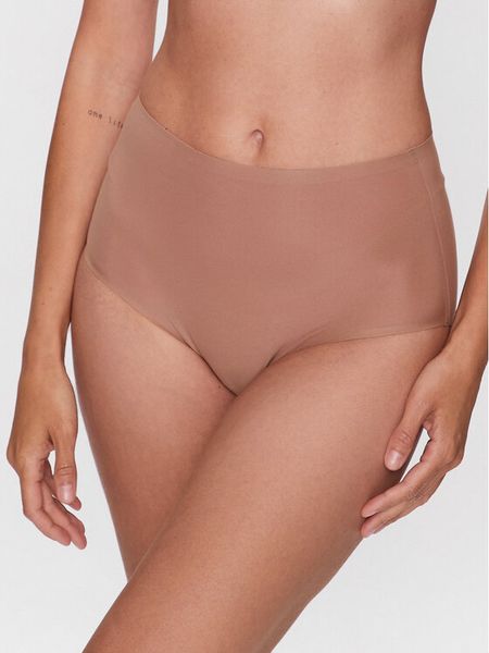 Chantelle Figi klasyczne z wysokim stanem Soft Stretch C26470 Brązowy. Brązowe figi Chantelle, bez wzorów, z syntetyku. Za 59.99 zł.