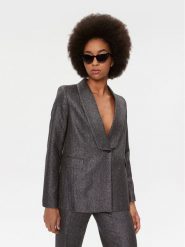 TWINSET Marynarka 232TT2453 Szary Regular Fit. Szare marynarki i żakiety damskie Twinset, bez wzorów, z wełny. Za 1,899.00 zł.