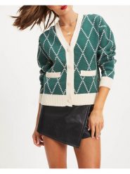 Milan Kiss Kardigan w kolorze zielonym rozmiar: S. Zielone kardigany damskie Milan Kiss, s, bez wzorów. Za 152.99 zł.