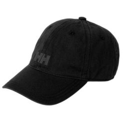 Czapka Helly Hansen logo. Czarne czapki damskie Helly Hansen, bez wzorów, z bawełny. Za 197.00 zł.