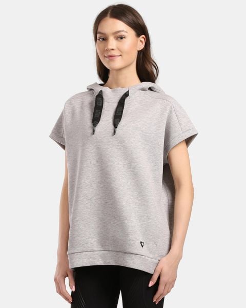 Damska bluza z kapturem Kilpi DIAN-W. Szare bluzy damskie Kilpi, bez wzorów, z kapturem. Za 215.49 zł.