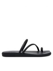 Crocs Japonki Miami Toe Loop Sandal 209862 Czarny. Czarne klapki damskie Crocs, bez wzorów, z tworzywa sztucznego, bez obcasa, bez zapięcia. Za 149.99 zł.