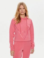 Guess Bluza V2YQ08 K7UW2 Różowy Regular Fit. Czerwone bluzy damskie Guess, xl, z aplikacjami, z wiskozy, bez kaptura. Za 189.99 zł.
