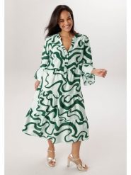 Aniston Sukienka w kolorze miętowo-ciemnozielonym rozmiar: 52. Zielone sukienki damskie Aniston, bez wzorów, bez ramiączek. Za 252.99 zł.