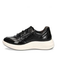 Caprice Skórzane sneakersy "Nelly" w kolorze czarnym rozmiar: 40. Czarne obuwie sportowe damskie Caprice, ze skóry, bez zapięcia. Za 135.49 zł.