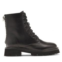 Botki Badura. Czarne botki damskie Badura, bez obcasa, na płaskiej podeszwie, bez zapięcia. Za 349.99 zł.