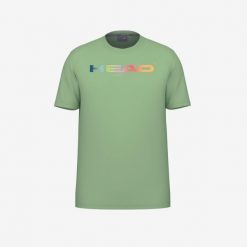RAINBOW T-Shirt Junior. Zielone koszulki sportowe damskie Head, bez wzorów, bez ramiączek, tenisowe. Za 120.00 zł.