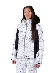 Kurtka narciarska Rossignol damska W Staci PR Puffy JKT biała. Białe kurtki damskie Rossignol, na zimę, l, bez wzorów, z futra, z kapturem. Za 959.00 zł.