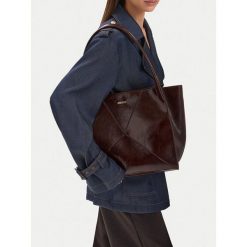 Torebka MEXX. Brązowe shopper bag Mexx, bez wzorów, bez dodatków. Za 229.99 zł.