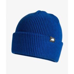 Czapka zimowa DZIK® niebieska. Niebieskie czapki damskie DZIK, na zimę, bez wzorów, ze skóry. Za 139.99 zł.