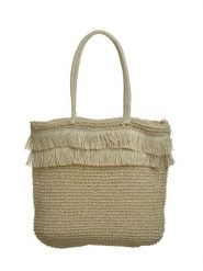 BLE Shopper bag w kolorze beżowym - 48 x 46 x 10 cm rozmiar: onesize. Brązowe shopper bag BLE, bez wzorów, z materiału, na ramię, bez dodatków. Za 124.95 zł.