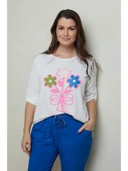 Curvy Lady Koszulka w kolorze białym rozmiar: 44/46. Białe koszulki damskie Curvy Lady, bez wzorów, bez kołnierzyka, bez ramiączek. Za 65.85 zł.