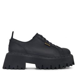 Półbuty G-Star Raw. Czarne półbuty damskie G-Star Raw, bez wzorów, bez obcasa, na płaskiej podeszwie, bez zapięcia. Za 349.99 zł.