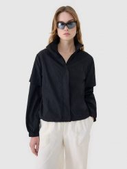 4F Kurtka przejściowa w kolorze czarnym rozmiar: XL. Czarne kurtki damskie 4F, xl, bez wzorów, bez kaptura. Za 99.80 zł.