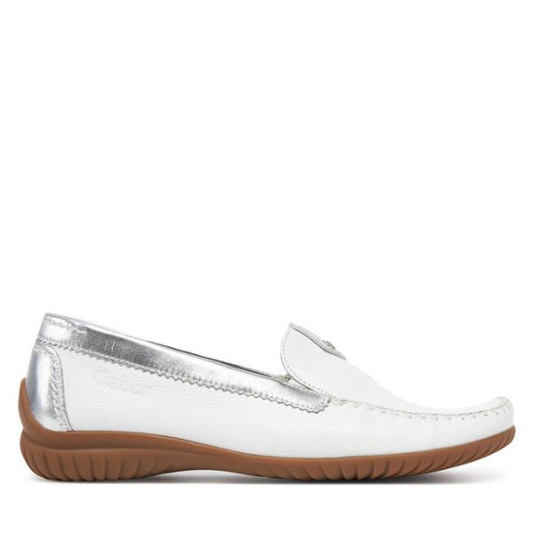 Mokasyny Gabor. Białe mokasyny damskie Gabor, bez obcasa. Za 349.99 zł.
