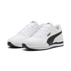 Sneakersy unisex ST Runner v4 PUMA White Black Cast Iron Gray. Białe obuwie sportowe damskie Puma, z gumy, bez zapięcia, trekkingowe. Za 291.00 zł.