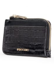 Puccini Portfel w kolorze czarnym - 13 x 19 x 1 cm rozmiar: onesize. Czarne portfele damskie Puccini, bez wzorów, z materiału. Za 39.99 zł.