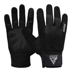 Rękawiczki RDX W1F Full Finger. Czarne rękawiczki damskie RDX SPORTS, bez wzorów. Za 89.99 zł.