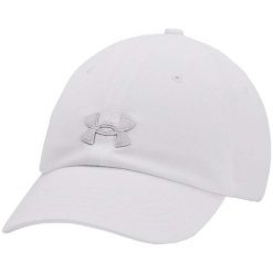 Czapka z daszkiem damska Under Armour Blitzing Adj OSFM. Białe czapki z daszkiem damskie Under Armour, bez wzorów. Za 97.99 zł.
