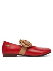 Laura Vita Baleriny Florineo 01 Czerwony. Czerwone balerinki damskie LAURA VITA, bez wzorów, ze skóry. Za 449.99 zł.