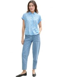 TOM TAILOR Denim Bluzka w kolorze błękitnym rozmiar: M. Niebieskie bluzki damskie TOM TAILOR DENIM, m, bez wzorów, z denimu, klasyczne, bez kołnierzyka, bez ramiączek. Za 72.95 zł.