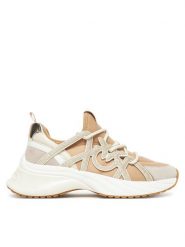 PINKO Sneakersy Ariel 01 SS0023T038 Beżowy. Brązowe obuwie sportowe damskie Pinko, z materiału, bez zapięcia. Za 1,049.00 zł.