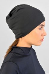 Czapka termoaktywna do biegania Unisex Nessi Sportswear. Czarne czapki damskie NESSI SPORTSWEAR, bez wzorów, z elastanu. Za 199.00 zł.