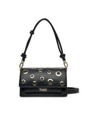 TOUS Torebka Audree Eyelets 2002202951 Czarny. Czarne torebki klasyczne damskie tous, ze skóry, bez dodatków. Za 659.99 zł.