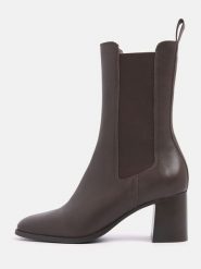 Lazamani Skórzane sztyblety w kolorze brązowym rozmiar: 40. Brązowe botki damskie Lazamani. Za 261.05 zł.