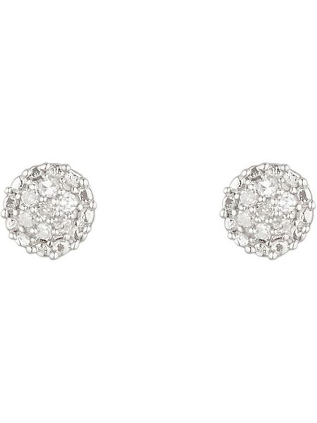 CARATELLI Złote kolczyki-wkrętki "Round Stud" z diamentami rozmiar: onesize. Szare kolczyki damskie CARATELLI, z diamentem, złote. Za 484.31 zł.