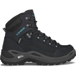 Buty trekkingowe damskie Lowa Renegade Gtx Mid. Niebieskie obuwie trekkingowe damskie Lowa, z materiału, za kostkę, bez zapięcia. Za 801.05 zł.