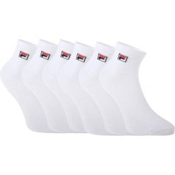 Fila Quarter skarpety 6-pack unisex, biały, 43–46. Białe skarpetki damskie Fila, bez wzorów. Za 163.99 zł.