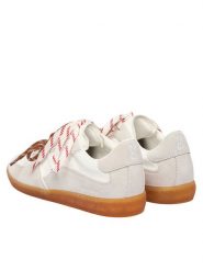 Nokwol Sneakersy August Biały. Białe obuwie sportowe damskie Nokwol, ze skóry, bez zapięcia. Za 619.99 zł.