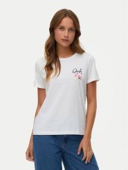 Vero Moda T-Shirt Ikami 10340181 Biały Regular Fit. Białe t-shirty damskie Vero Moda, xs, bez wzorów, z bawełny, bez kołnierzyka. Za 69.99 zł.