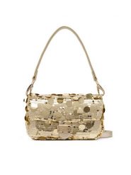 Valentino Torebka Sleet VBSA6R09 Złoty. Żółte torebki klasyczne damskie Valentino, z materiału, bez dodatków. Za 639.99 zł.